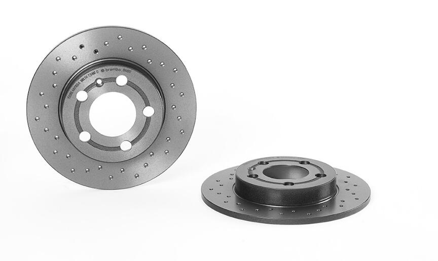 Audi Brake Kit - Pads and Rotors Front and Rear (312mm/239mm) (Xtra) (Low-Met) 8N0615301A - Brembo 3089541KIT